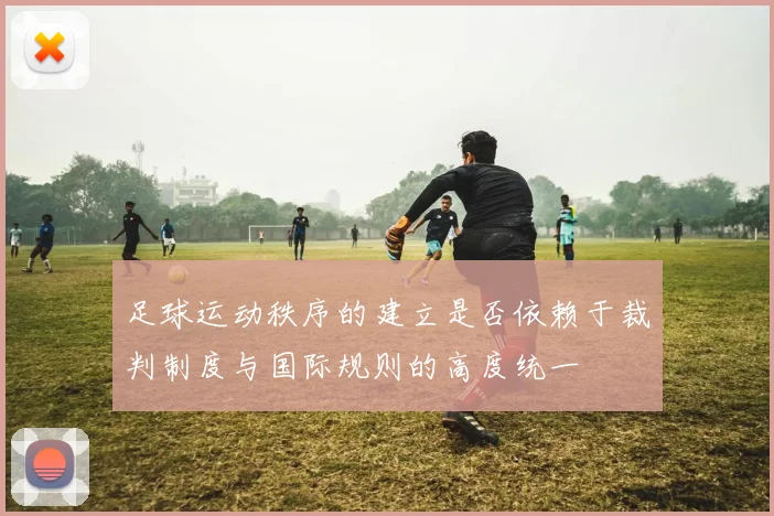足球运动秩序的建立是否依赖于裁判制度与国际规则的高度统一