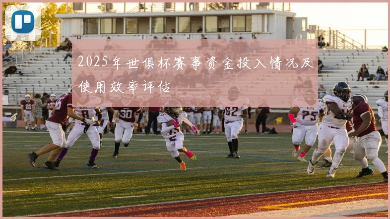 2025年世俱杯赛事资金投入情况及使用效率评估